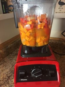 Sweet potato and red pepper soup