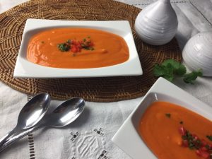 Sweet Potato and Red pepper soup