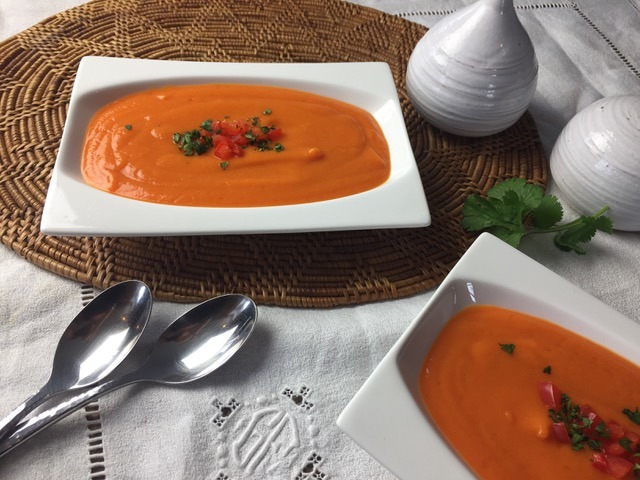 Sweet Potato and Red pepper soup