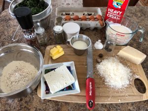 Spinach Quiche Ingredients