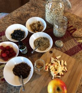 Warm and Creamy Oatmeal Ingredients